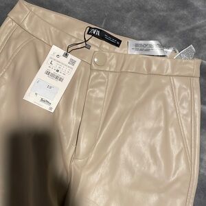 Zara faux leather pants
